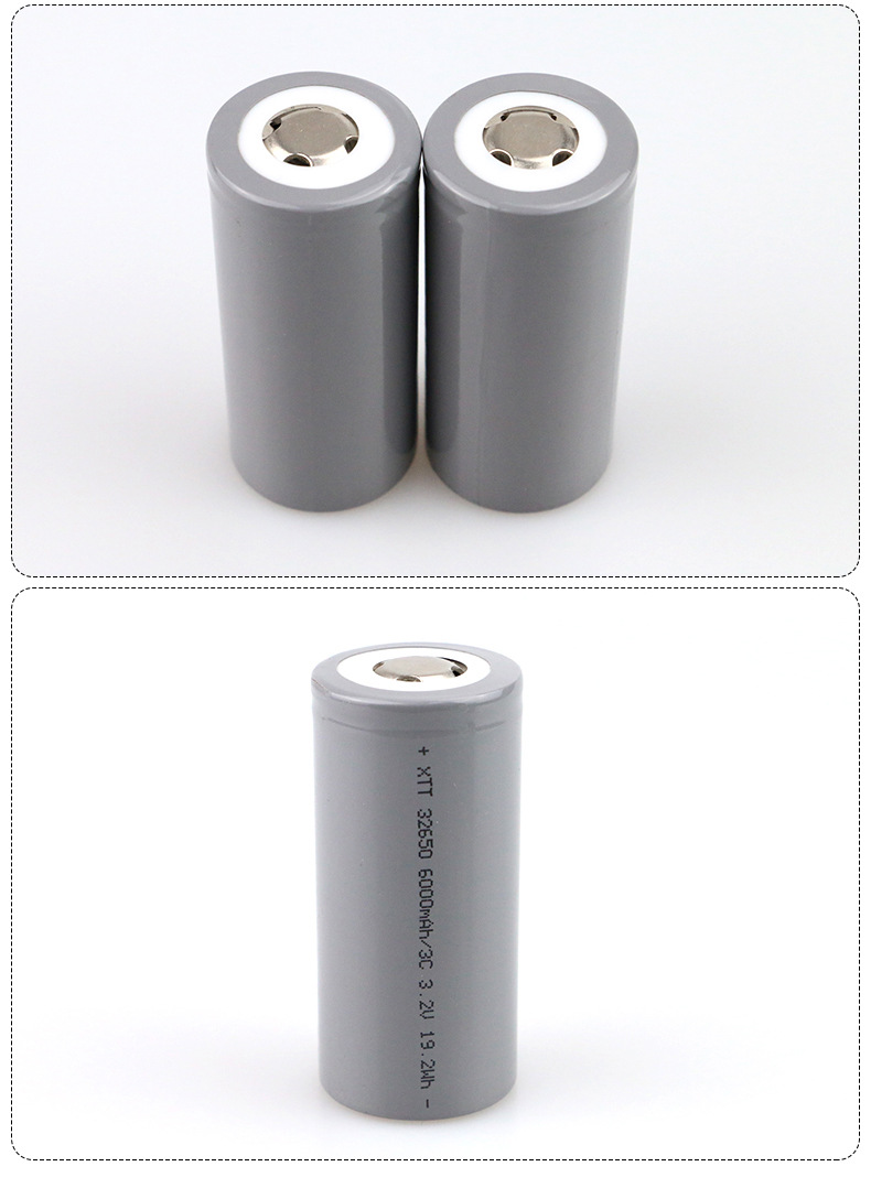 32650磷酸铁锂电池定制 3.2v 6000mah动力3c电动车投光灯充电电池