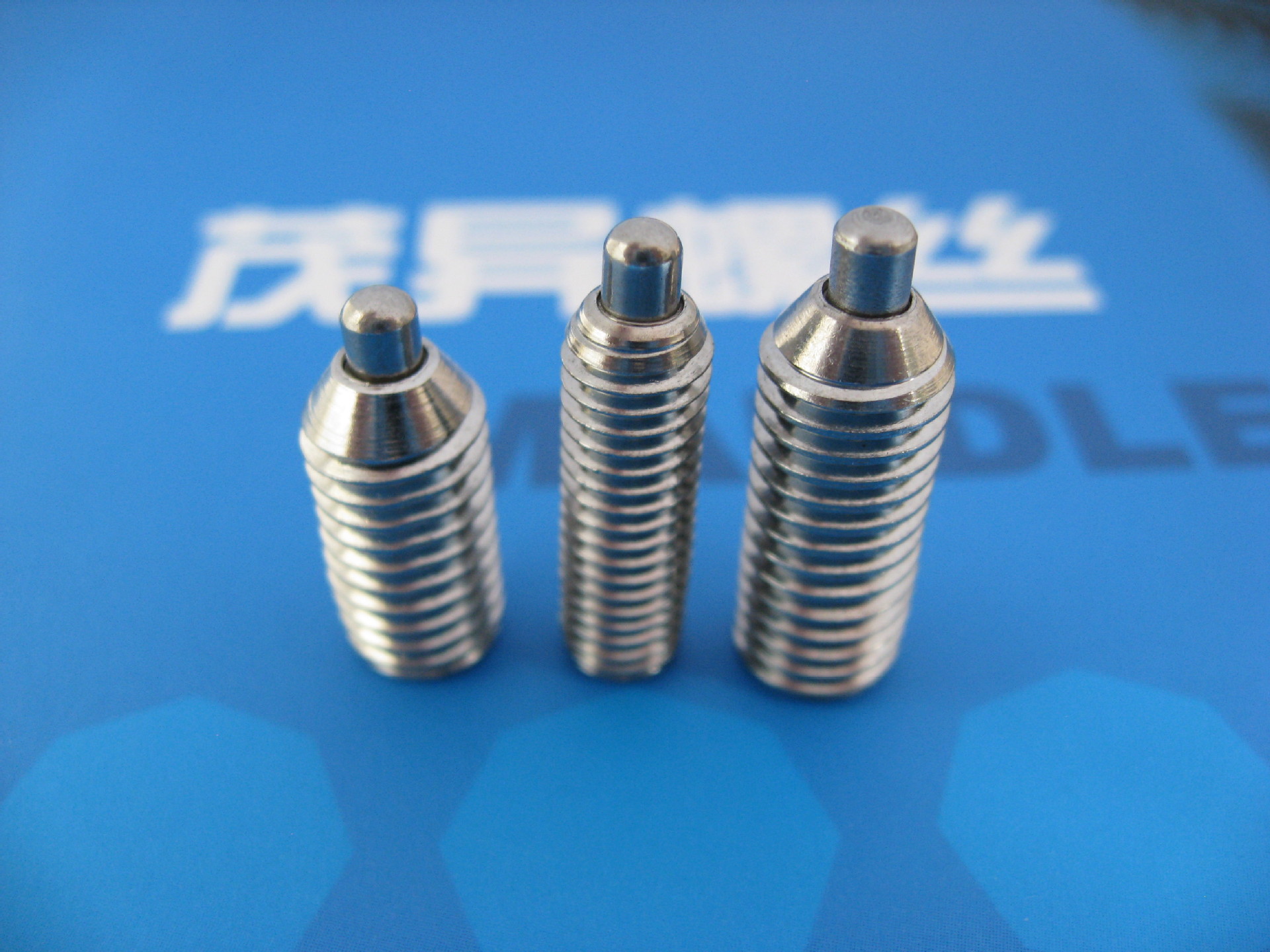 不锈钢主体型长圆柱端弹簧柱塞凸销