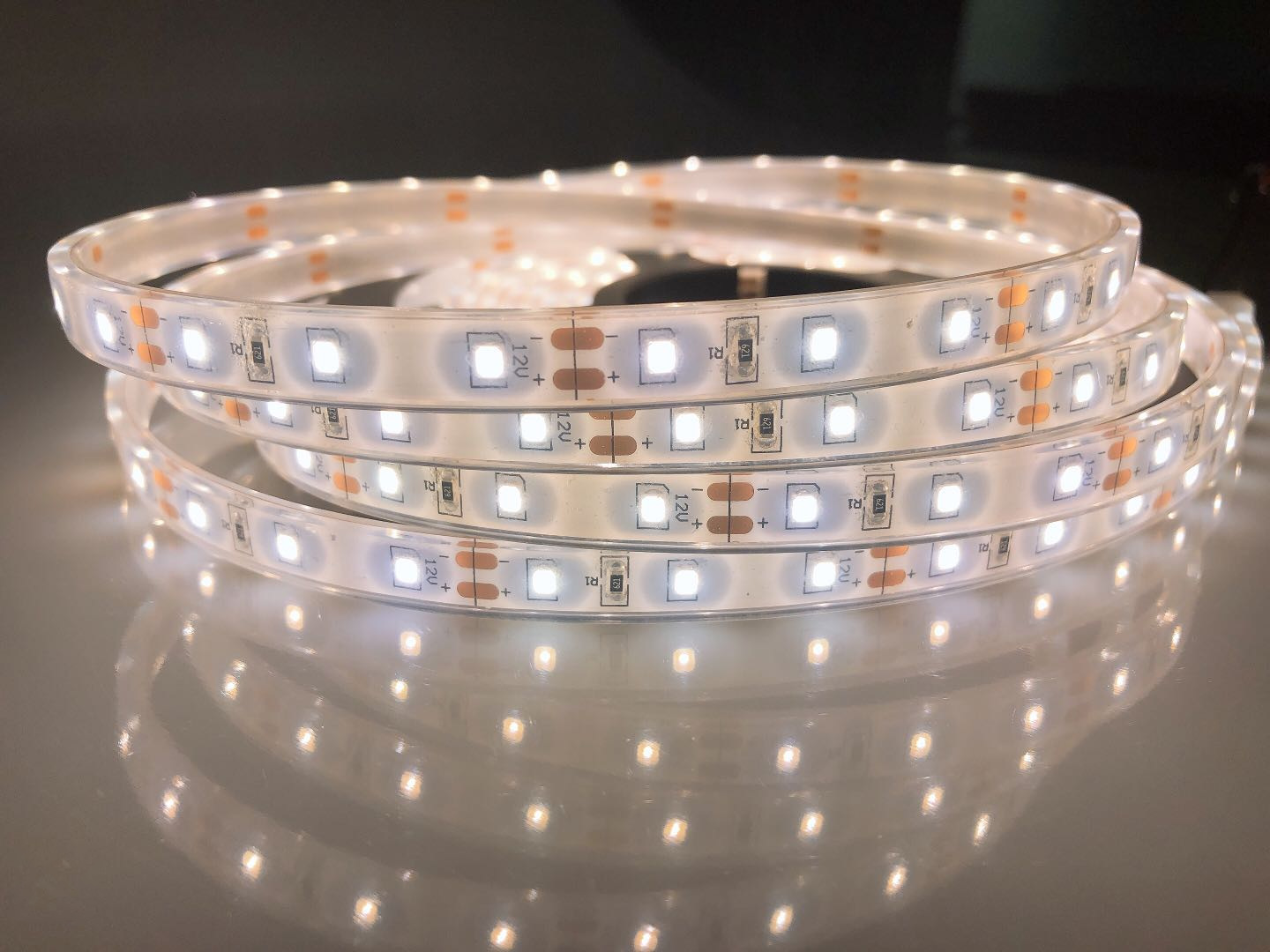 led套管软灯带 dc12v硅胶挤出灯条60灯 户外工程防水款