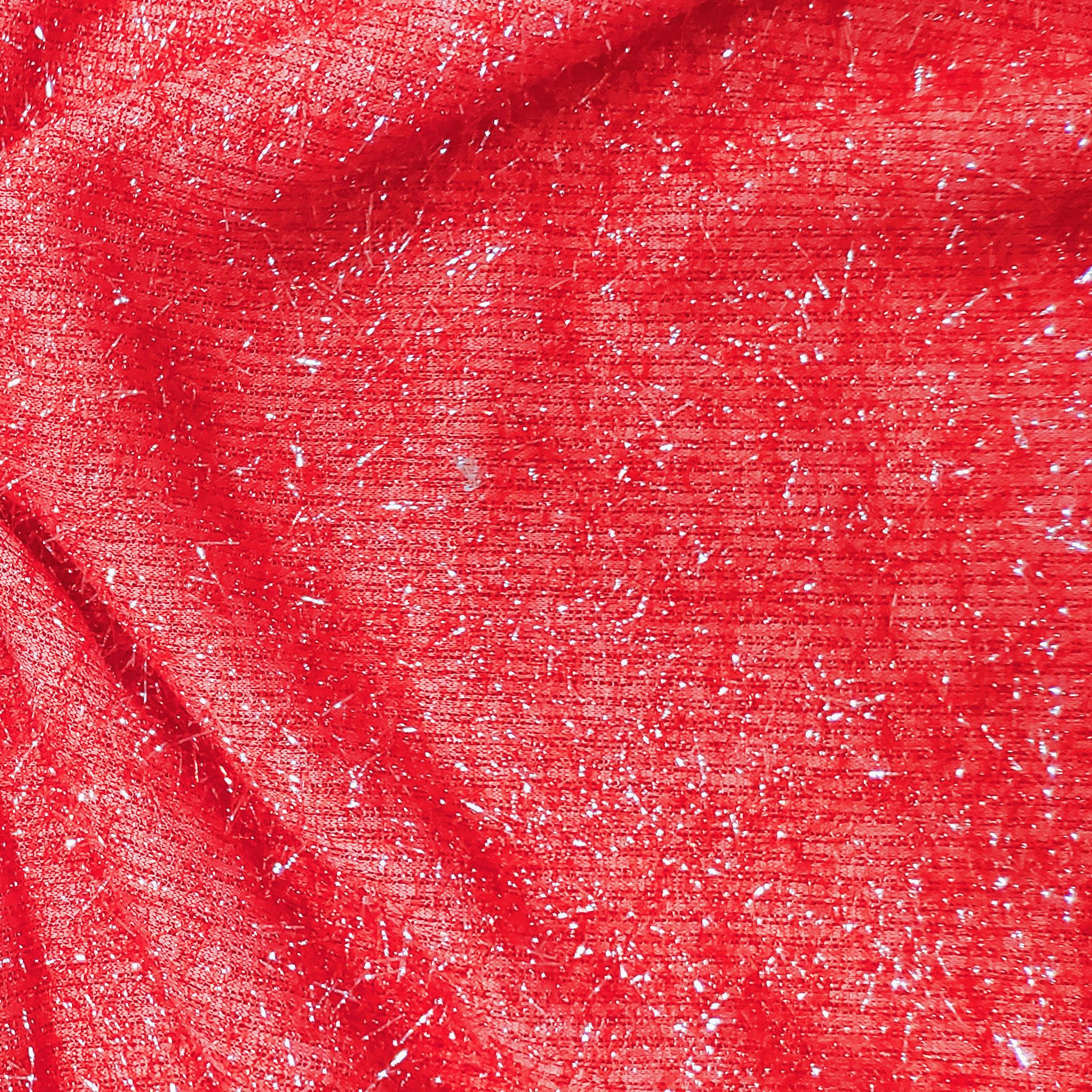 玻璃丝长毛 亮丝长毛 玻璃葱 万圣节圣诞节桑巴节提花面料 a18