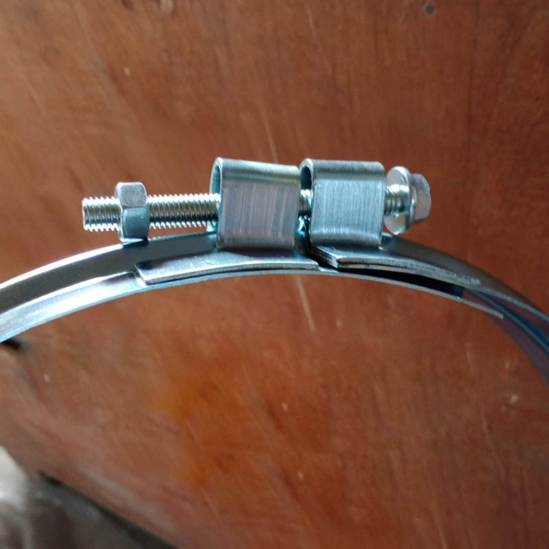 厂家批量风管螺旋抱箍镀锌卡扣卡子 对开式风管抱箍宽卡箍