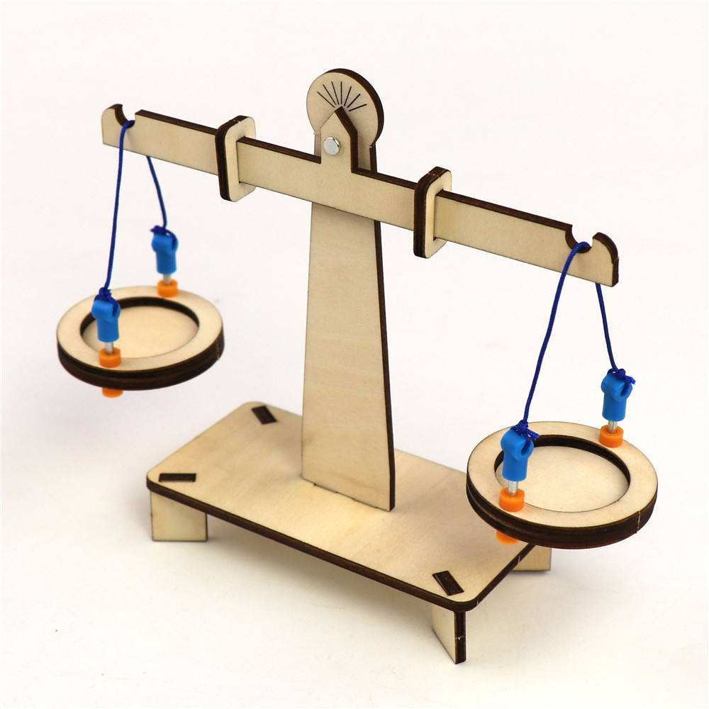 简易天平秤小学生玩具科学手工diy儿童作品拼装实验材料科技制作