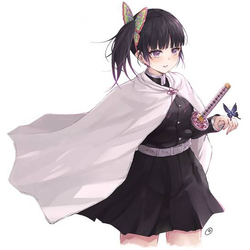 金源亿家现货儿童鬼灭之刃栗花落香奈乎cosplay服全套服装代发