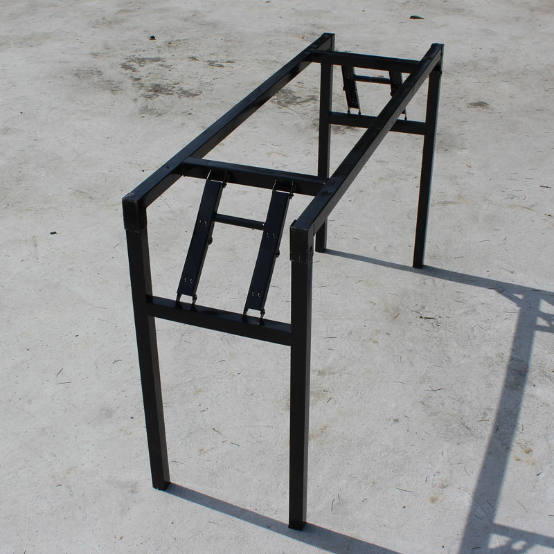 批发大圆桌支架方桌支架折叠桌餐桌脚酒店大圆桌折叠架桌脚铁架子