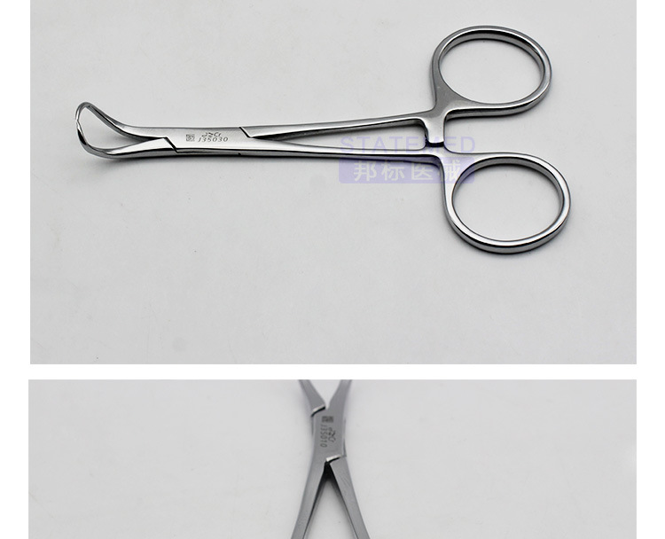 上海金钟帕巾钳医院用不锈钢手术布巾钳9|10|14|16cm创巾钳抓布钳