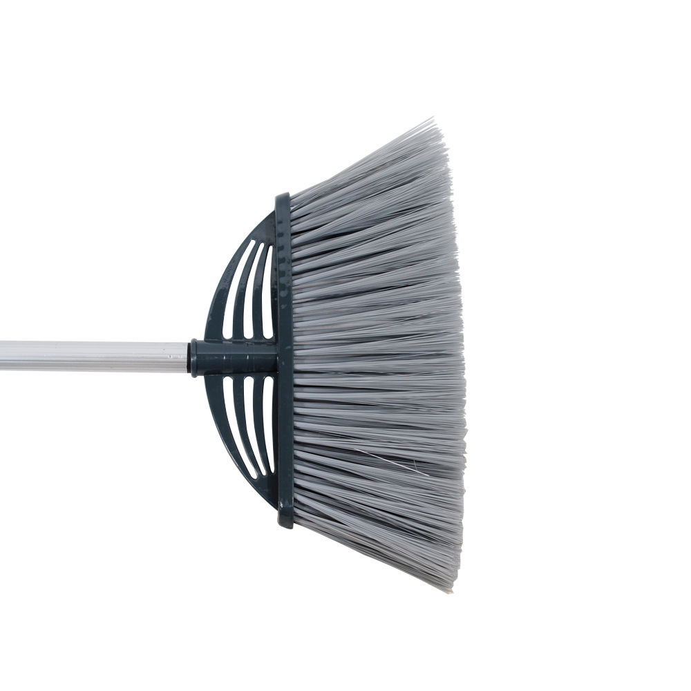 供应塑料软毛大扫把庭院笤帚环卫马路扫帚户外家用保洁长柄扫把