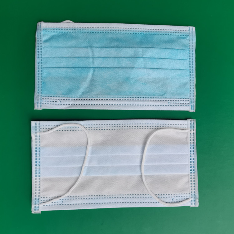 一次性民用防护口罩 防尘复工口罩 三层无纺布 带熔喷布口罩