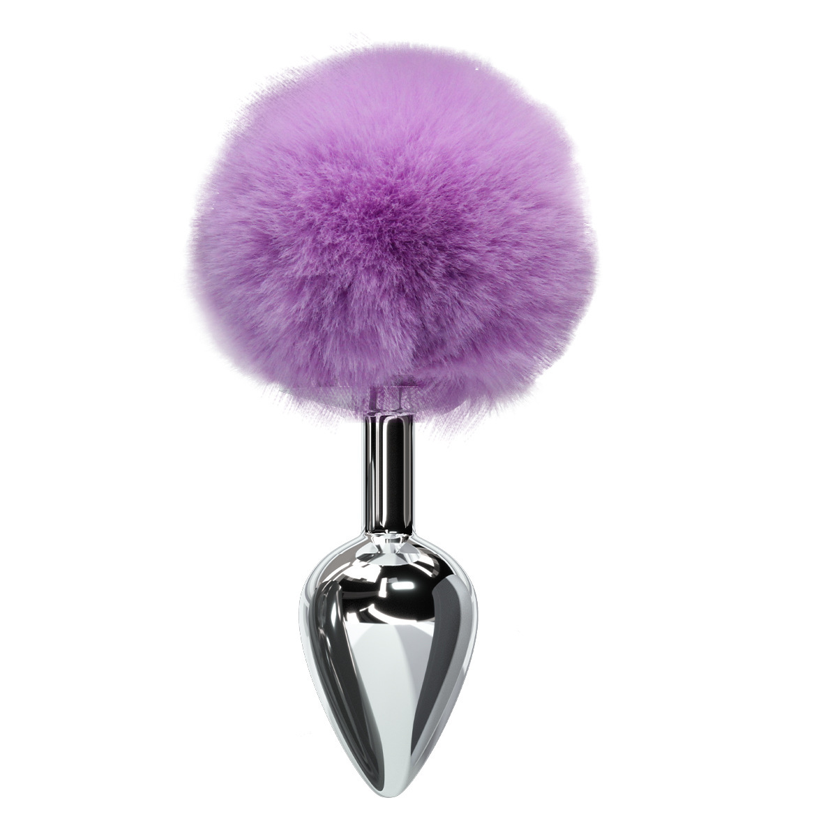 兔子尾巴另类情趣用品男女用兔女郎情侣自慰品毛球后庭金属肛塞