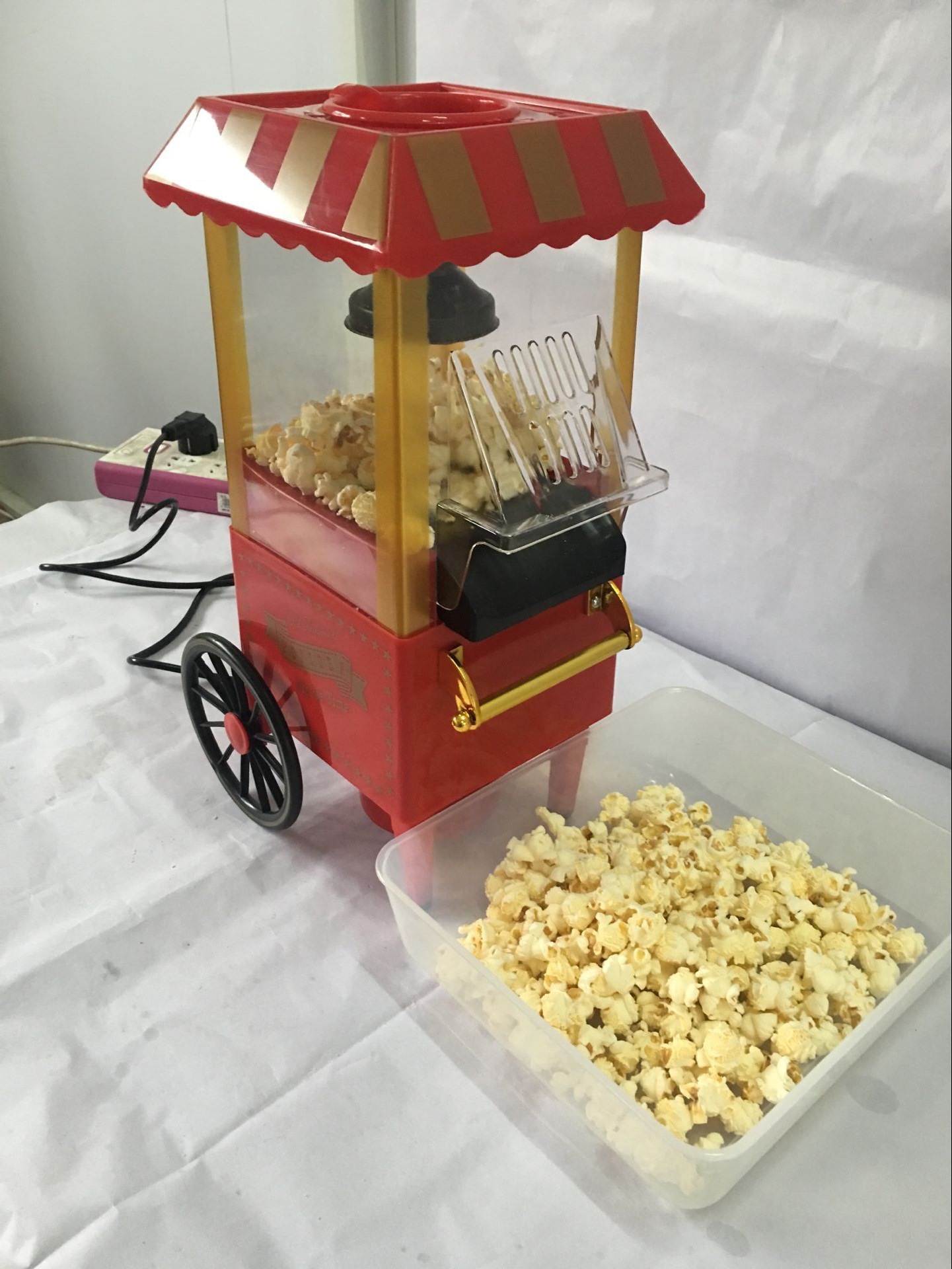 迷你爆米花机儿童电动家用小家电机器全自动爆米花机外贸欧规美规