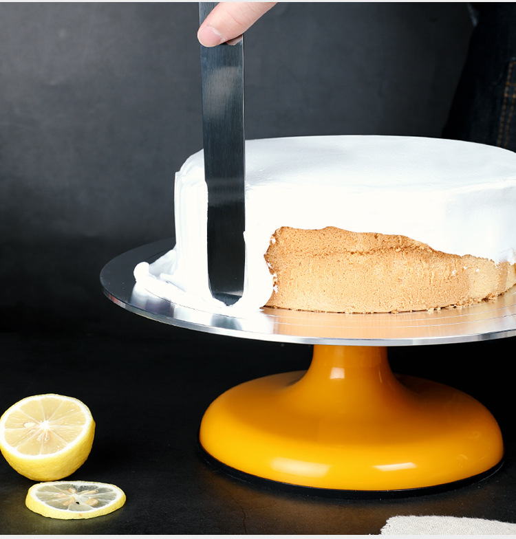 塑钢工转转台蛋糕裱盘12花diy做生日蛋糕防滑托盘旋转台烘焙寸具