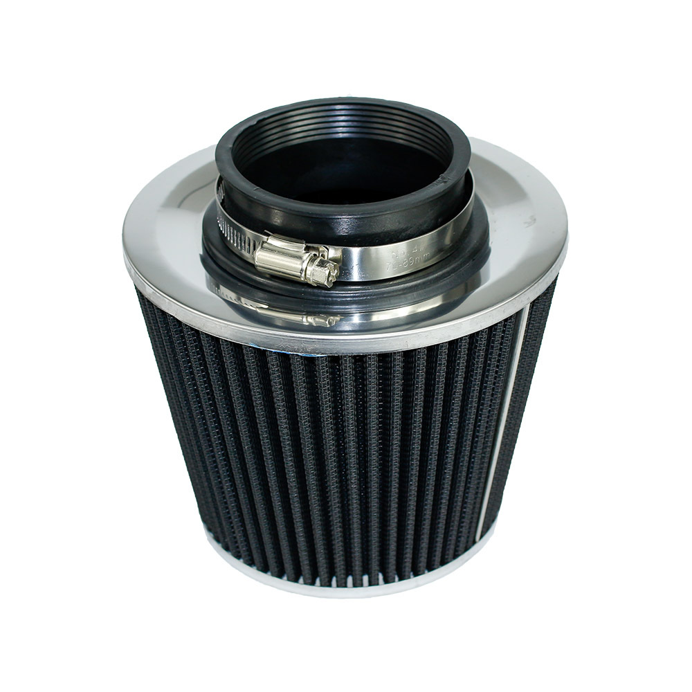 汽车改装高流量空气滤清器 蘑菇头空滤 76mm通用型冬菇头空滤
