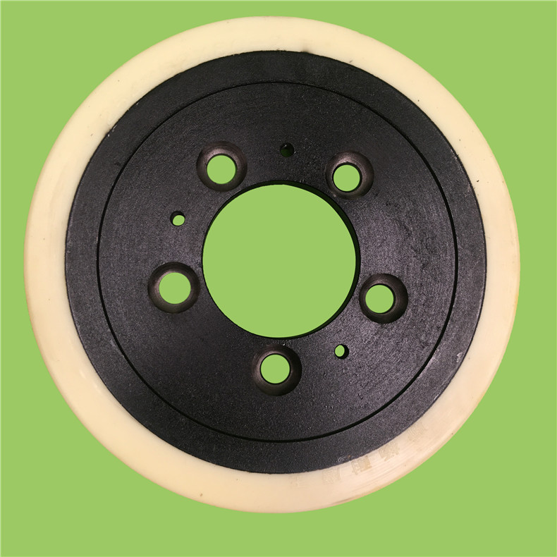 254*82*80诺力驱动轮电动车批发 承载轮叉车配件 搬运车包胶轮子