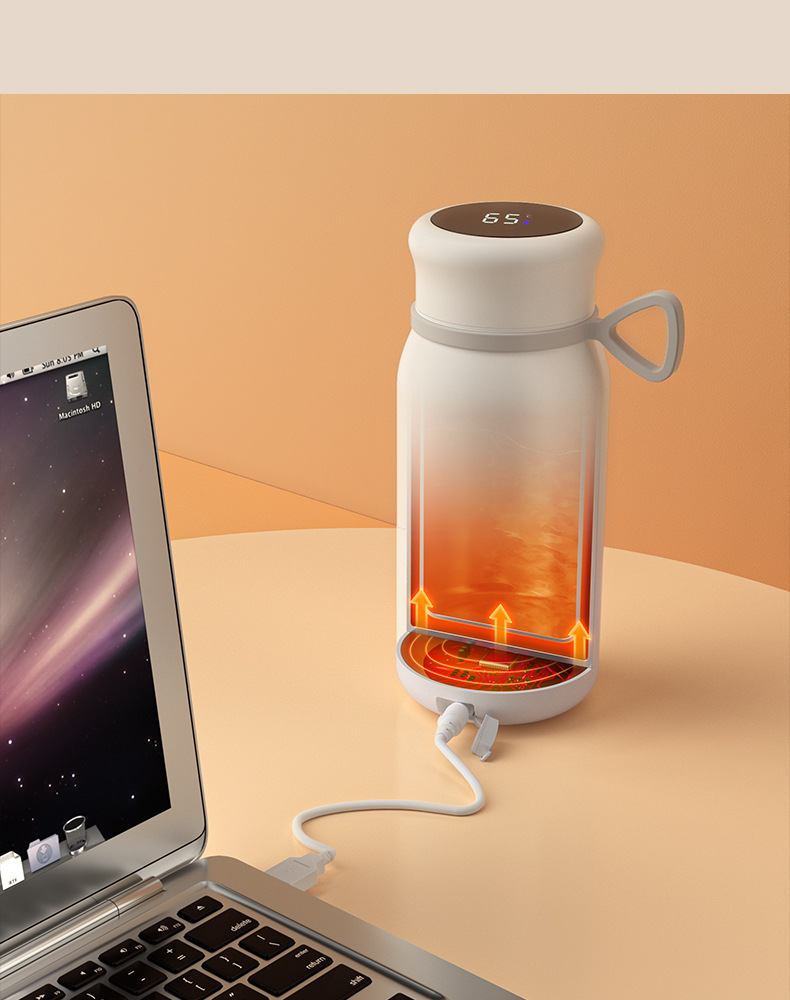 新款智能恒温暖手杯不锈钢智能杯子保温杯可加热无缝内胆一件代发