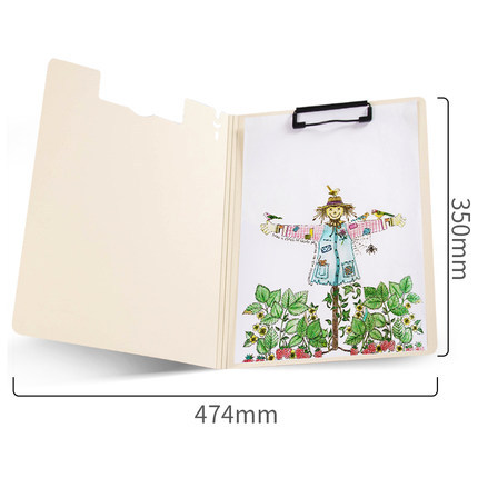 Student Writing Pad Stationery Office Supplies File Folder A4 Test Paper Clip Folding Plate Holder Contract Folder