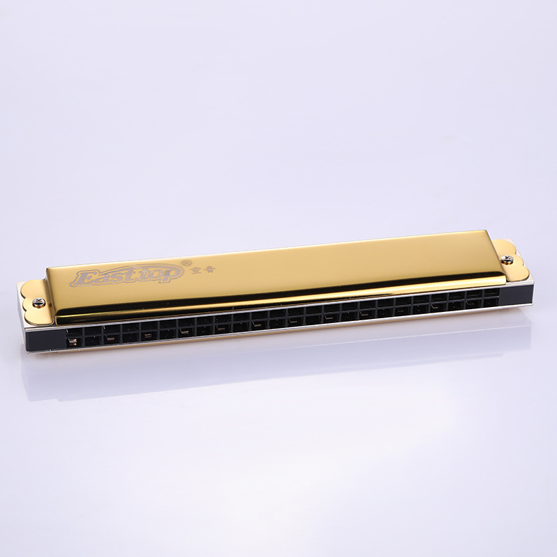 easttop东方鼎24孔重音口琴c调学生成人儿童初学者入门自学用琴