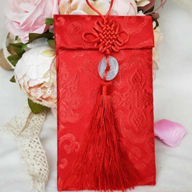 包邮订婚布红包绸缎红包手工结婚锦缎风布艺大改口万元随礼