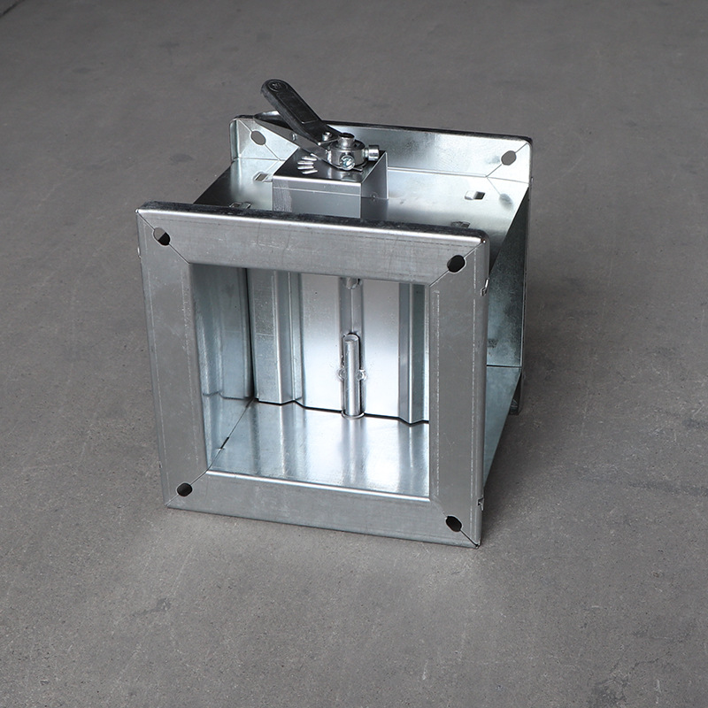 厂家定制手动风量调节阀 定制镀锌板风量调节阀 对开多叶调节阀