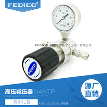 正品高压减压器 二氧化硫 硫化氢 氨气 氟化氢氯气二级单表减压阀