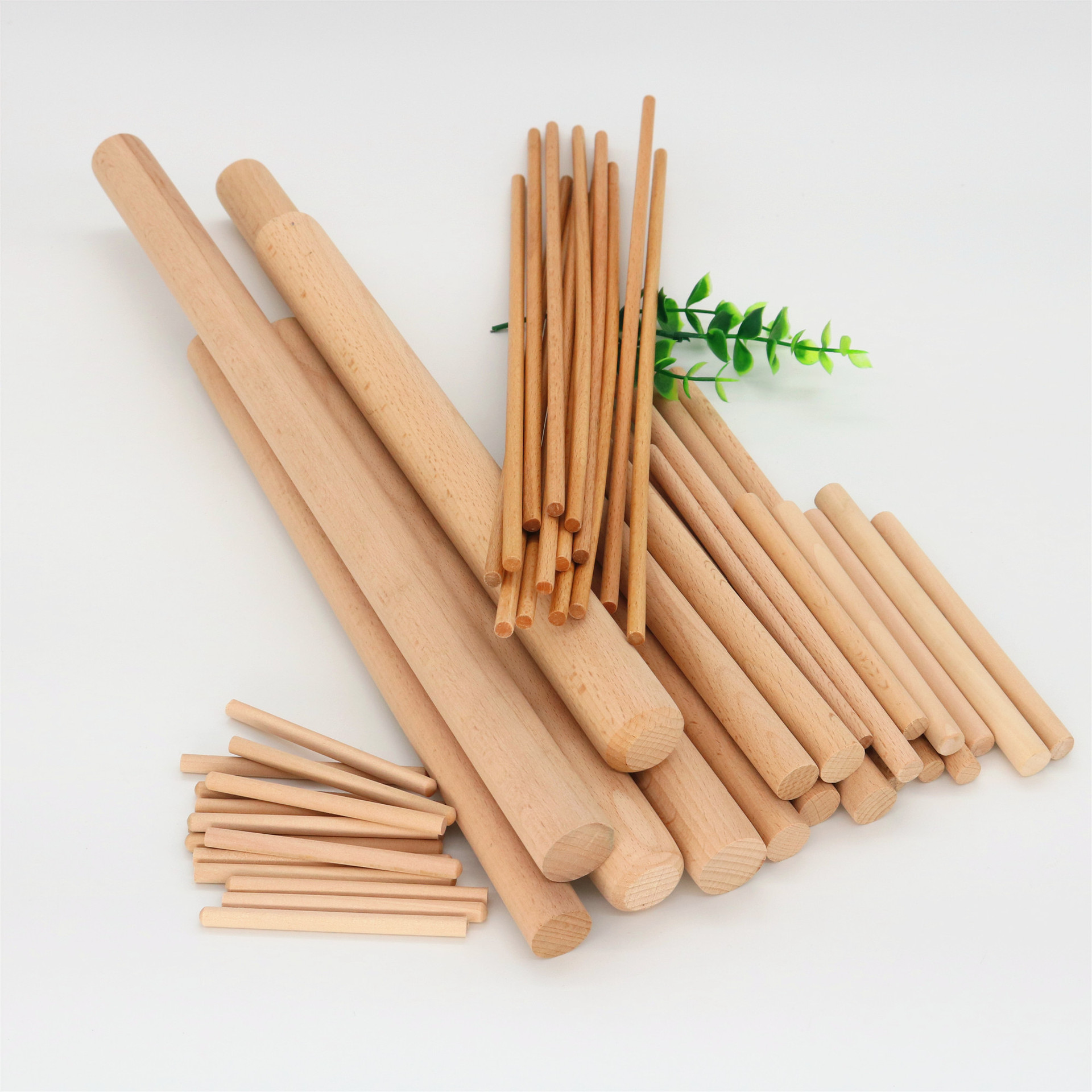 厂家批发实木圆条 圆棒 圆棍 实木圆木棒 瑜伽棒 实木无毛刺