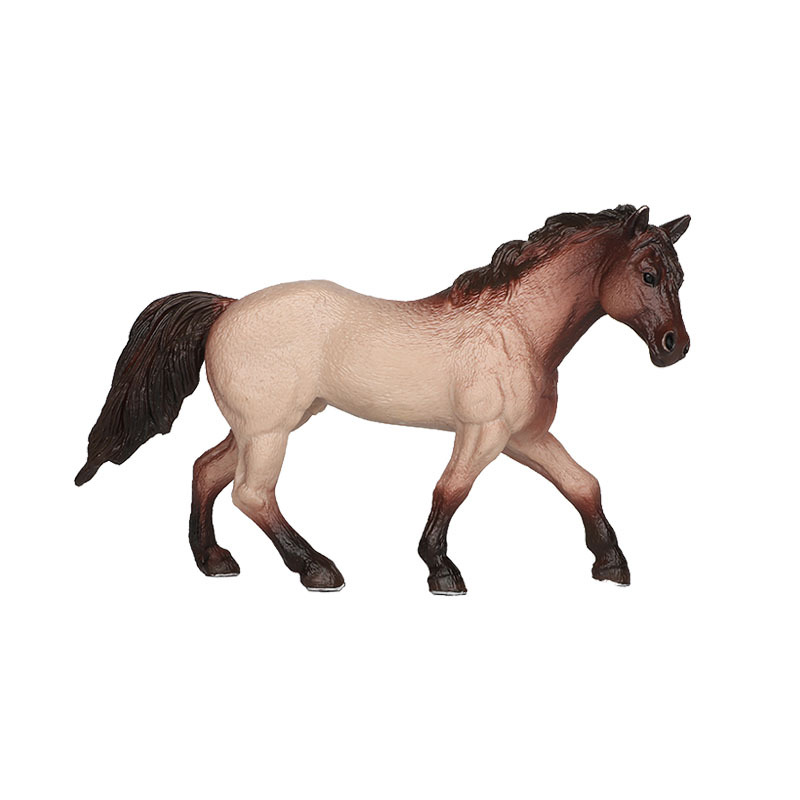 仿真野生动物实心模型 夸特公马 牧场农场马静态塑胶玩具礼物