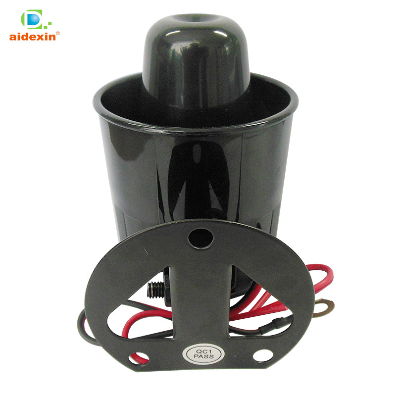 汽车防盗器喇叭防盗倒车语音15w20w蜂鸣喇叭黑色单三音adx6009