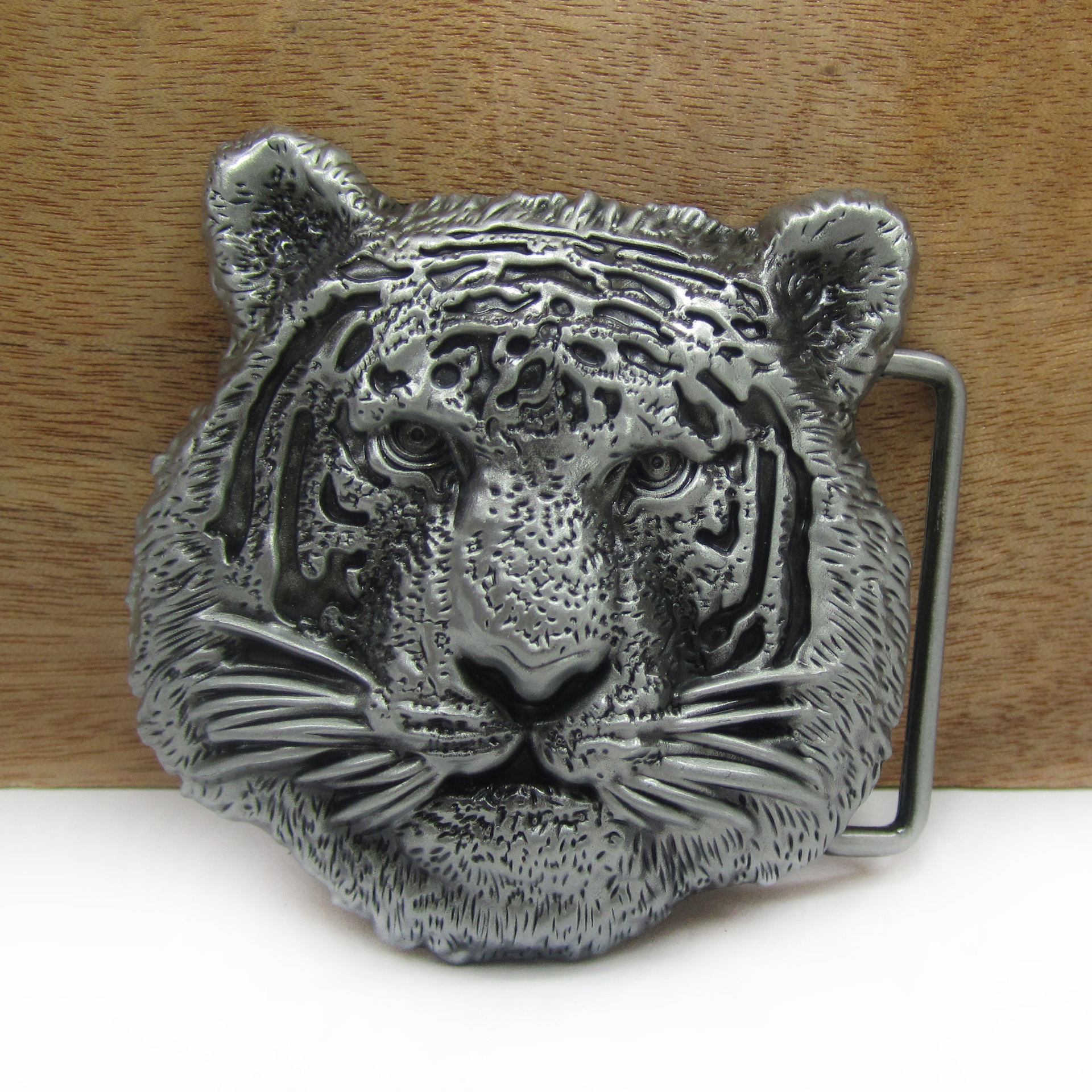 bullzine 锌合金老虎头皮带扣 02780 复古休闲西部牛仔腰带扣