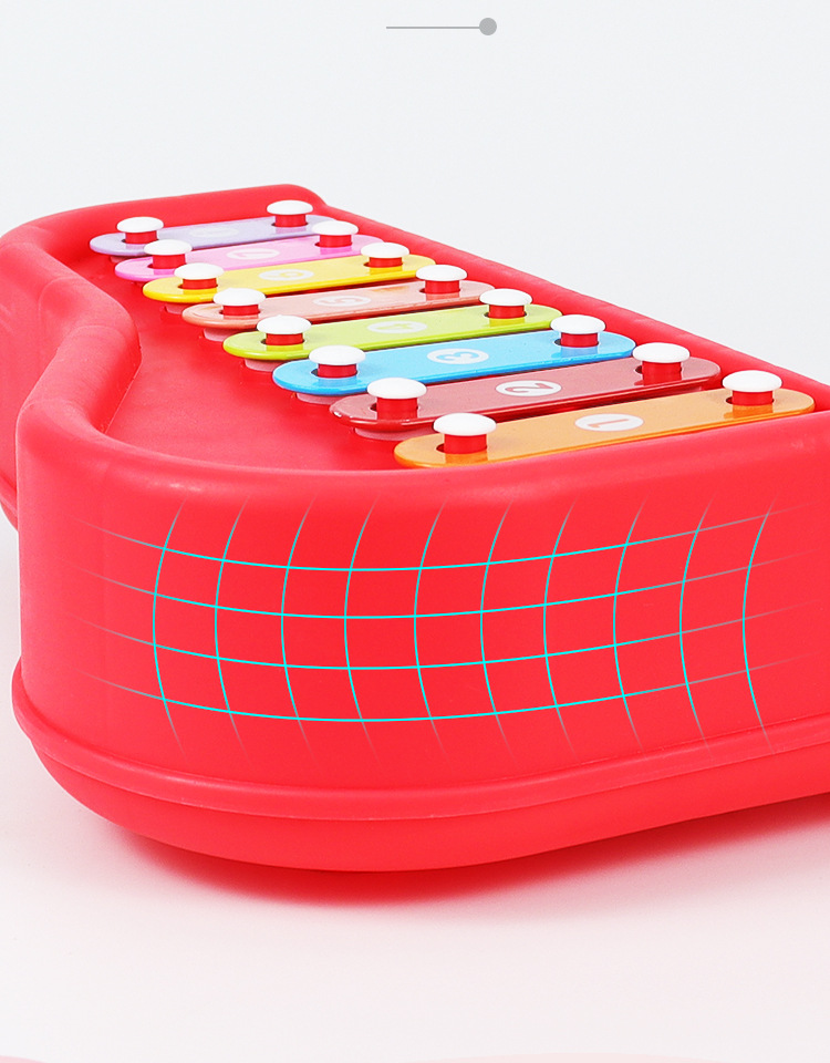 包邮婴幼早教八音手敲琴音乐玩具男孩女孩敲击乐器玩具礼品批发