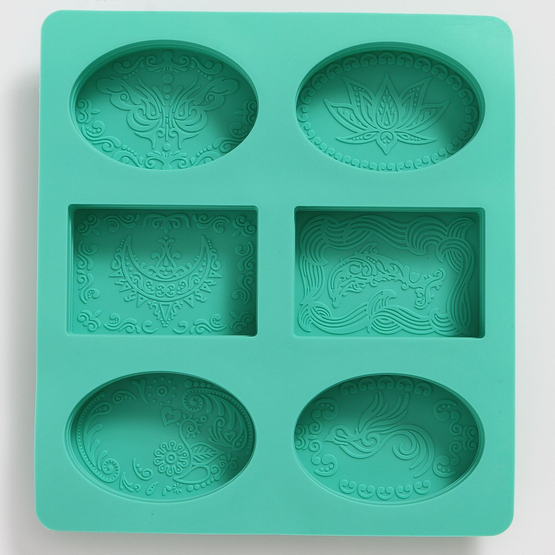 花纹肥皂模 香皂模具 硅胶模具母乳皂模具石膏模具硅胶柔软耐用