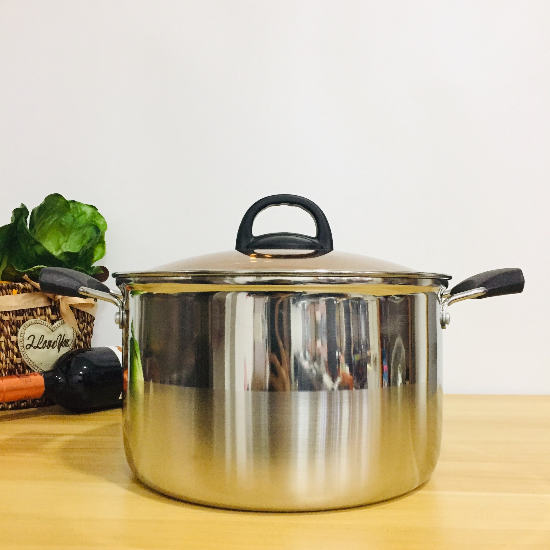 复合钢特厚汤锅加厚加深加大容量大汤锅电磁炉煤气炉锅高档礼品