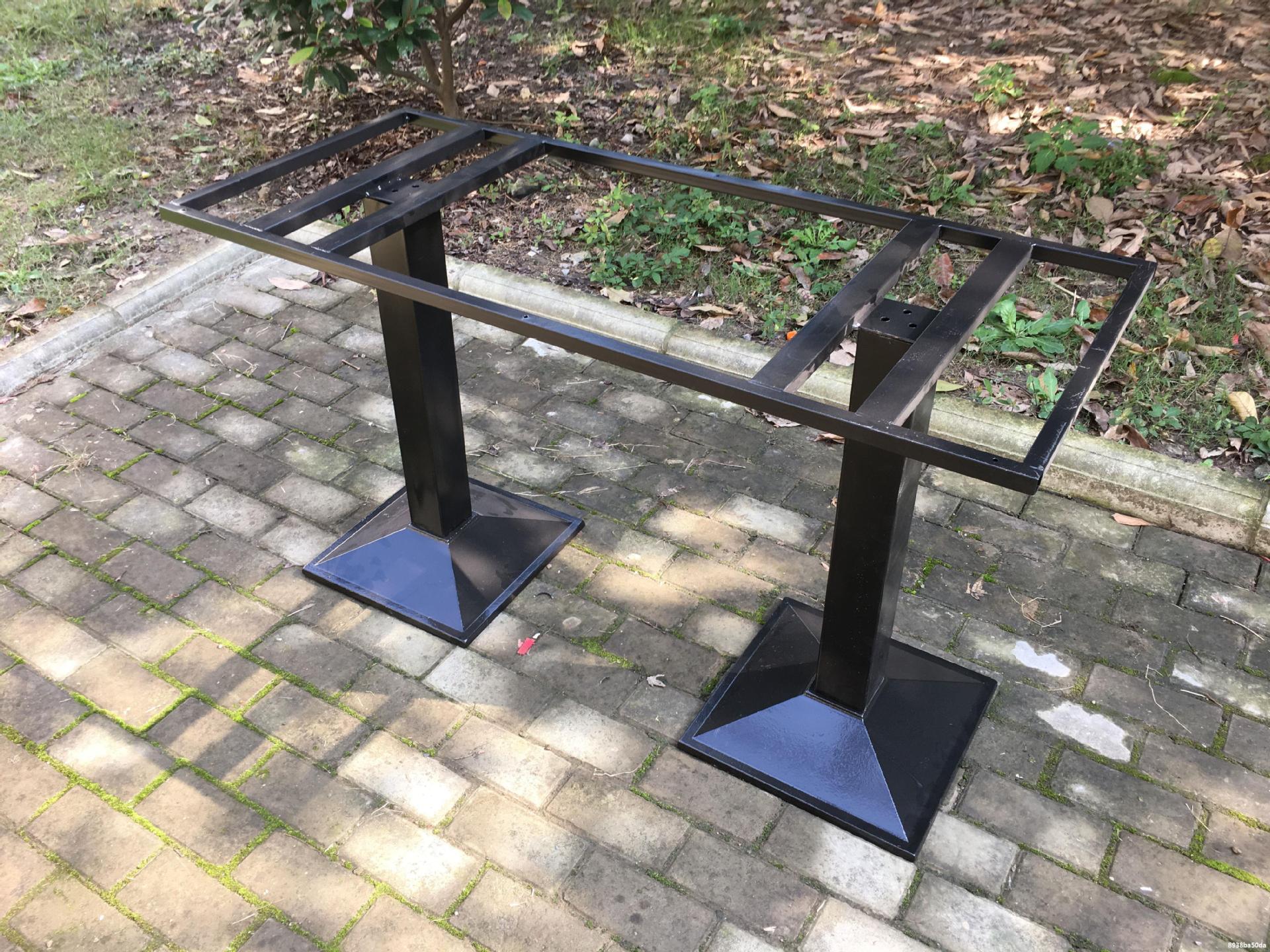 桌子腿桌腿支架不锈钢脚架吧台支撑茶几圆桌架子餐桌底座铁艺桌脚