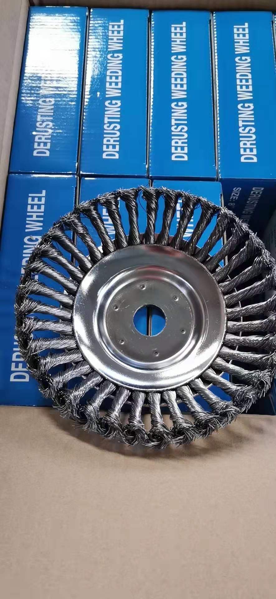 厂家直销多功能锄草钢丝打草头除锈除草盘 新款割草机配件打草头