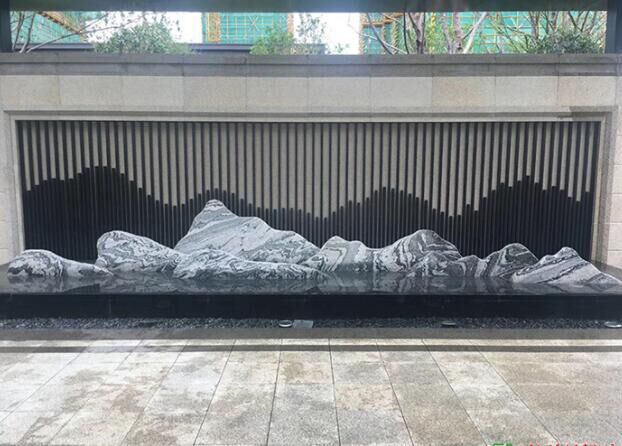 湖南长沙造景雪浪石切片景观泰山石片园林水景雪浪石做小假山却片