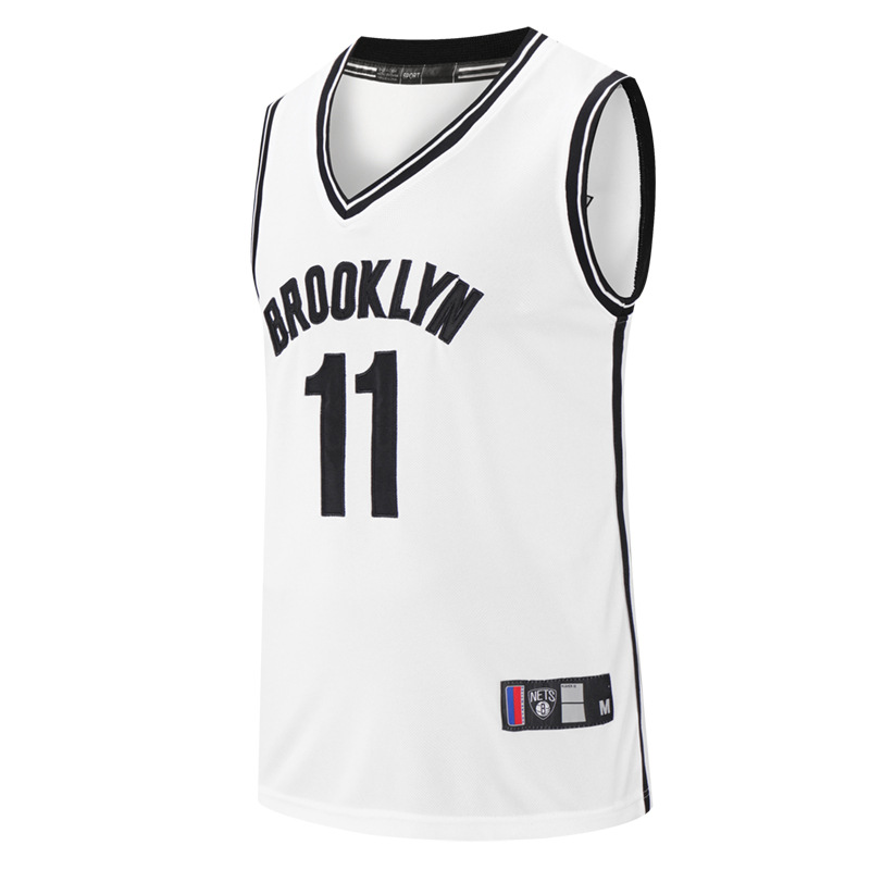 篮网11号欧文irving刺绣网眼背心球衣套装比赛训练篮球服一件代发