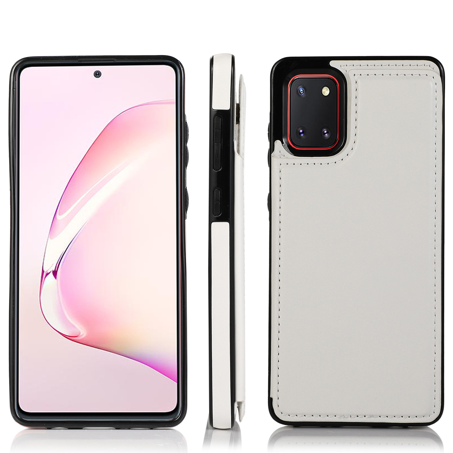 爆款现货 三星 a81 a91 m60s note 10 s10 lite 双扣皮套 手机壳