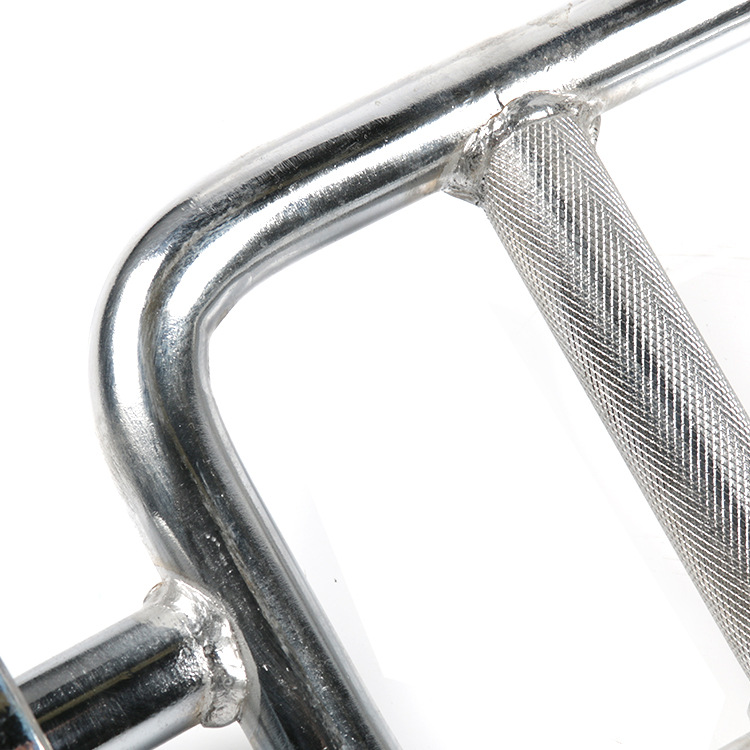 健身实心环形杆杠铃杆大孔奥杆小孔电镀哑铃杆二头肌三头肌目形杆