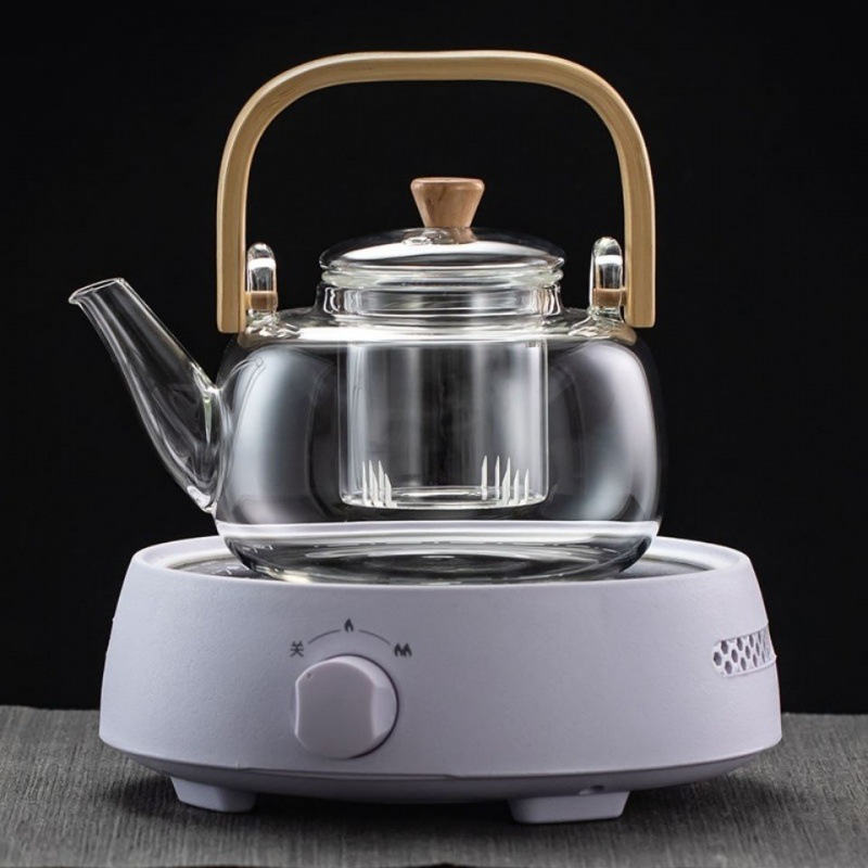 耐热玻璃蒸煮茶壶烧水提梁壶泡茶生壶普洱白茶黑茶电陶炉煮茶器