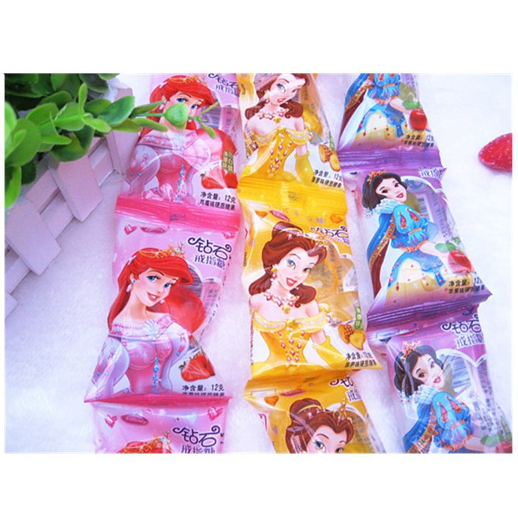 好心情钻石戒指糖公主系列水果硬糖好吃好玩孩子礼物 件/8包/30袋