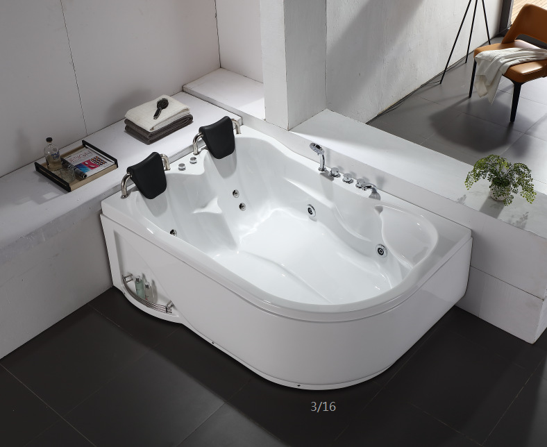 woma瑝玛卫浴双人浴缸亚克力按摩大浴缸欧式家用成人情趣泡泡浴池