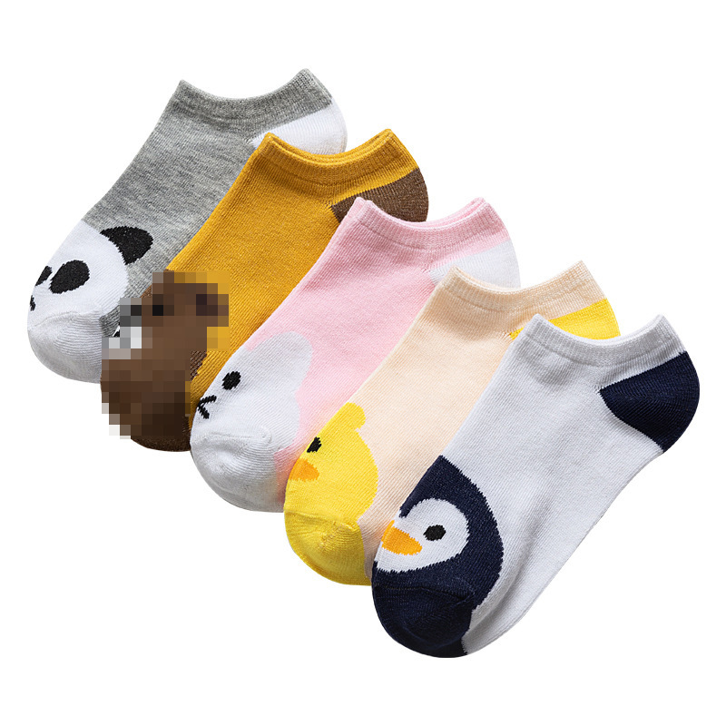 Socks Women New Cartoon Polyester Cotton Socks Women Low Top Socks Women's Boat Socks Short Socks Student Stall Women's Socks Wholesale