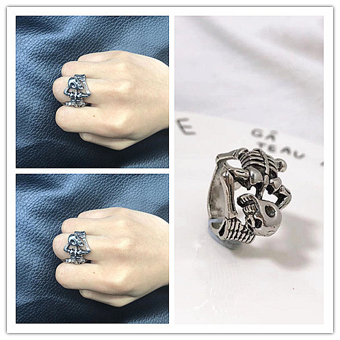 Domineering Fashion Ring Men's Retro Devil's Eye Punk Single Ring Personality Boys Ring Jewelry Wholesale