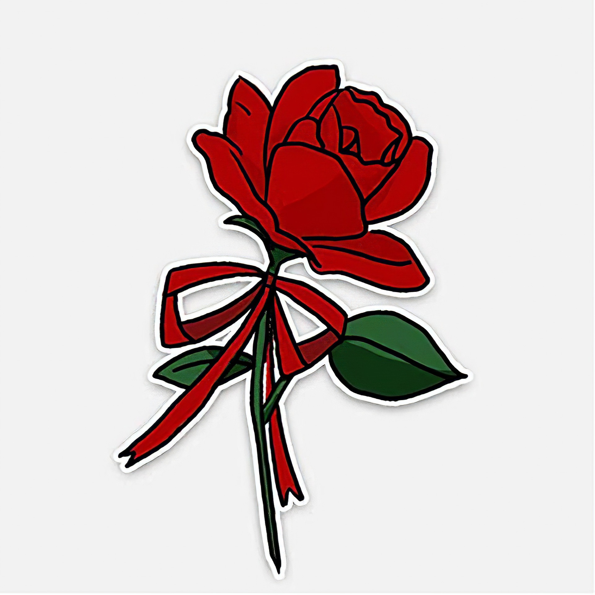 aliauto跨境专供墨水狼 玫瑰花 pvc汽车贴纸 车身盖划痕贴花