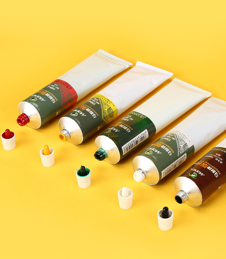 马利牌版画油墨705颜料 100ml木刻板版画水洗油性铝管油墨6色可选