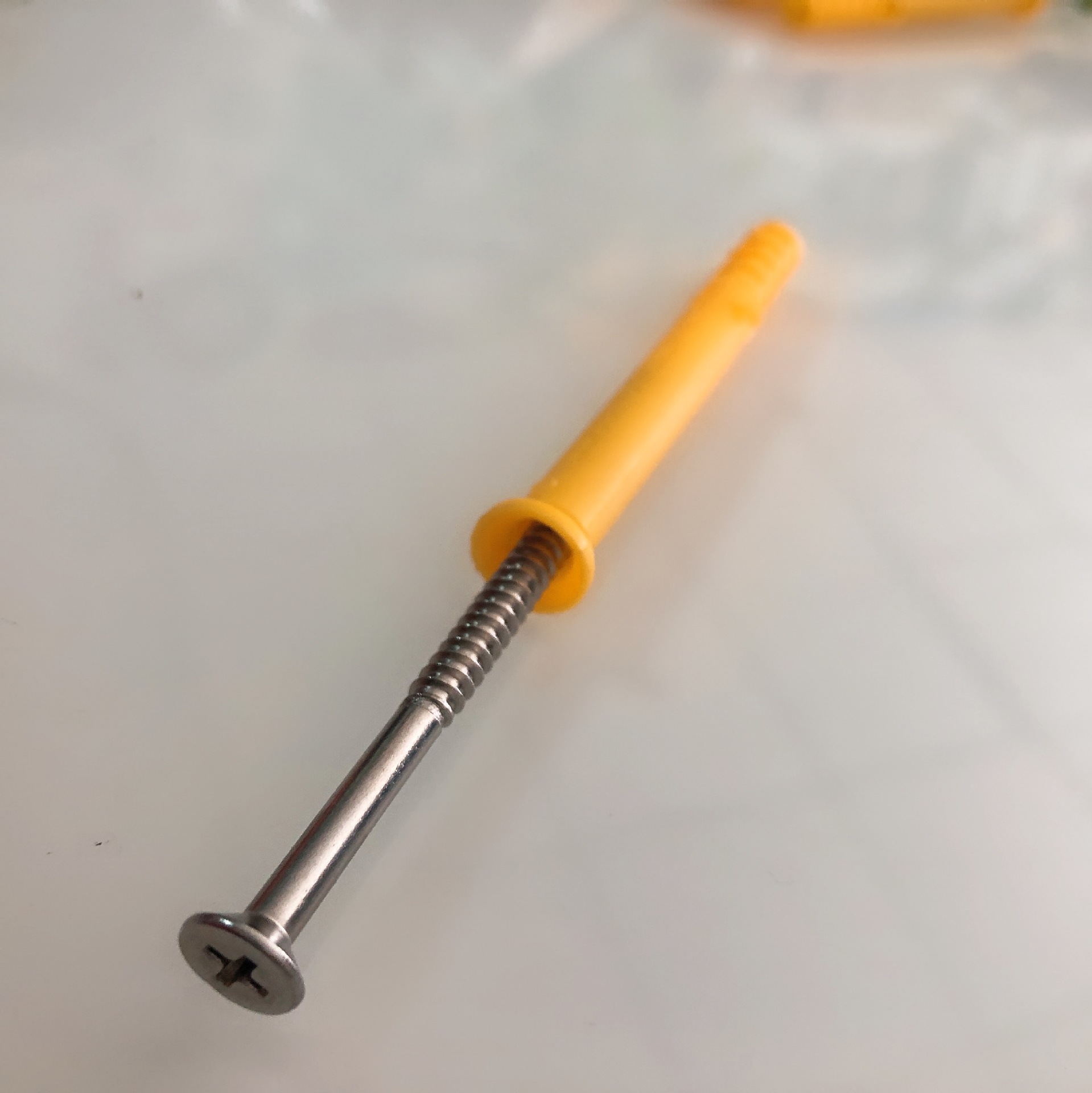 美坚利201不锈钢塑料膨胀螺丝胀钉小黄鱼锚栓塑料膨胀管塞胀钉