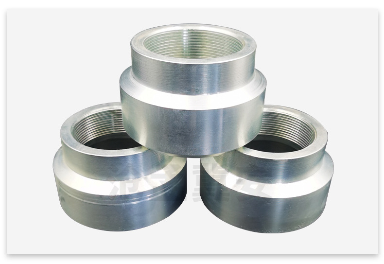 灭火高压管件镀锌高压螺纹大小头消防气体灭火镀锌焊接异径管直通