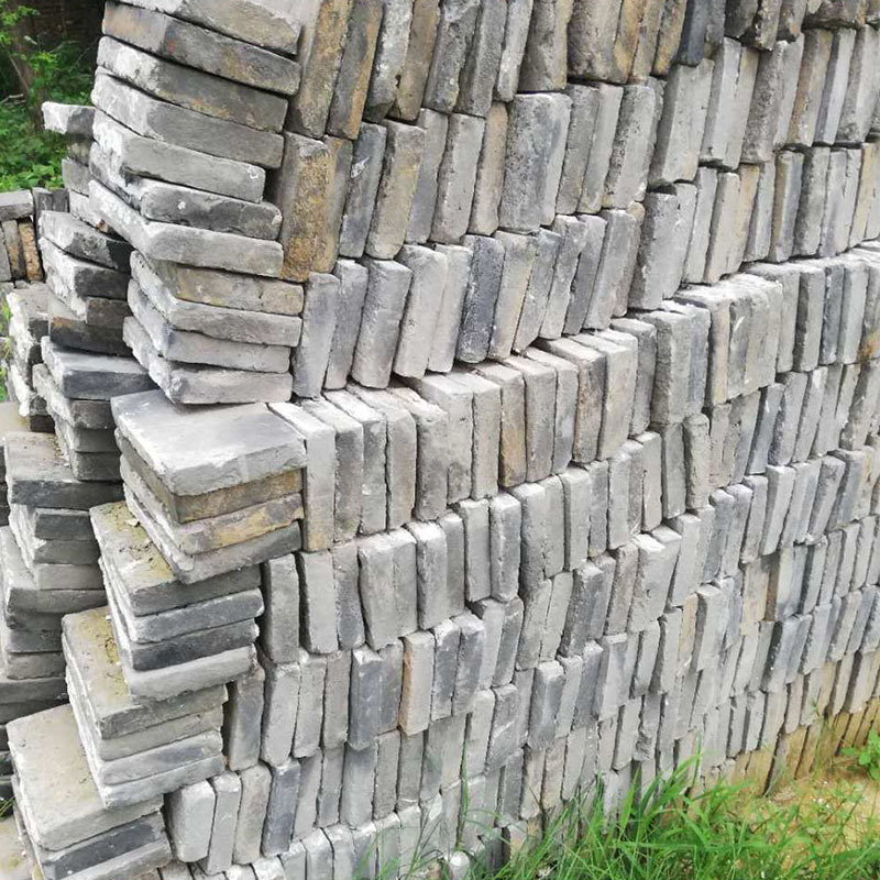 古建园林现货老青砖小青瓦青石板老磨片门枕石磨片刻字流水摆件