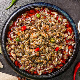 香辣捞汁海锥即食小零食鲜活海鲜香辣海瓜子薄壳海螺丝厂家批发