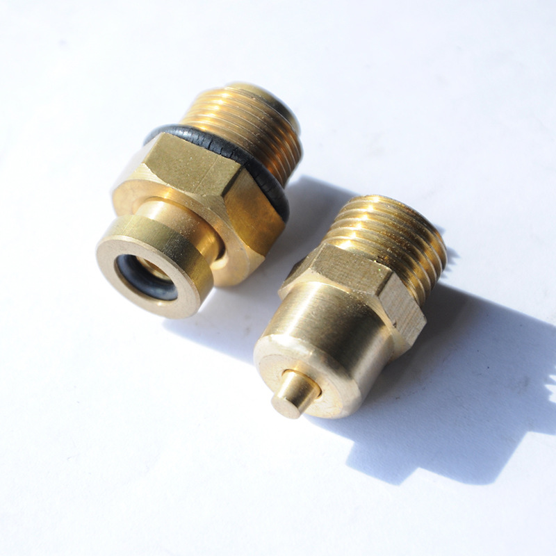 气胀轴配件气嘴气枪 弹簧片单向阀铁宝塔外丝气咀液压水管接头