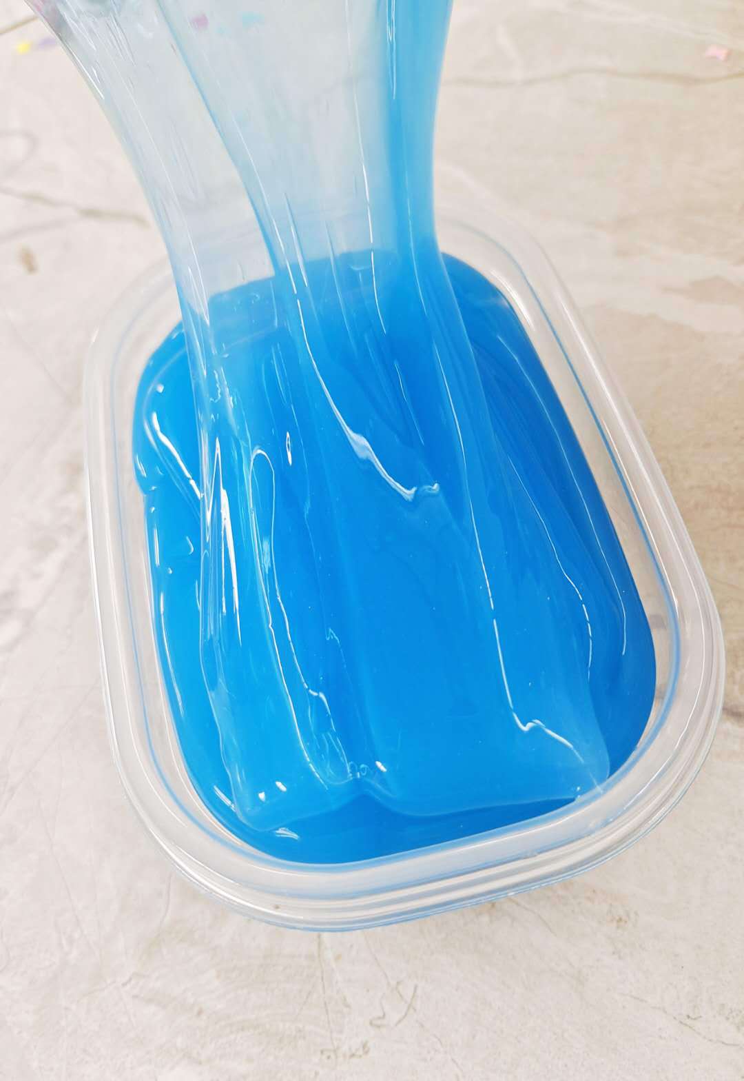 新款单格彩色高透起泡胶史莱姆炫彩地摊水晶泥玻璃泥文具优惠批发