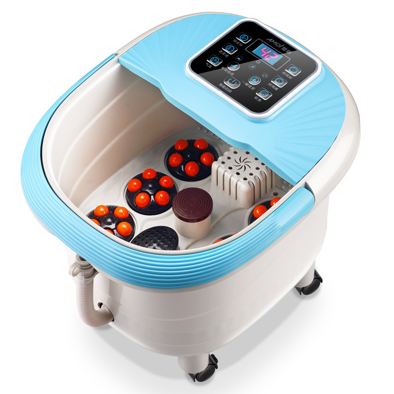 贻康足浴盆全自动按摩泡脚桶电动加热泡脚盆家用洗脚盆按摩足浴桶