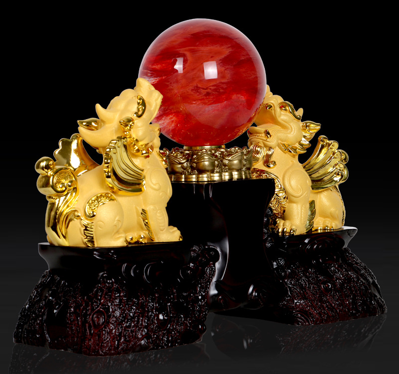 兴业守财招财貔貅摆件树脂工艺品批发客厅办公室风水开业乔迁礼品